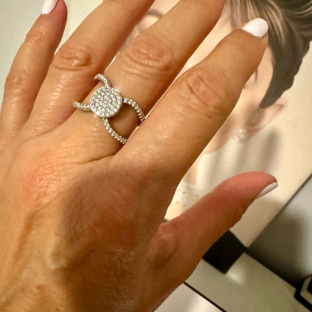 Bella Luce cubic zirconia womens ring size 7 sterling silver